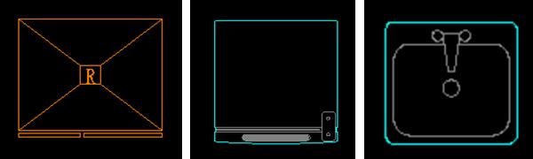 櫥柜冰箱、星盆手繪圖